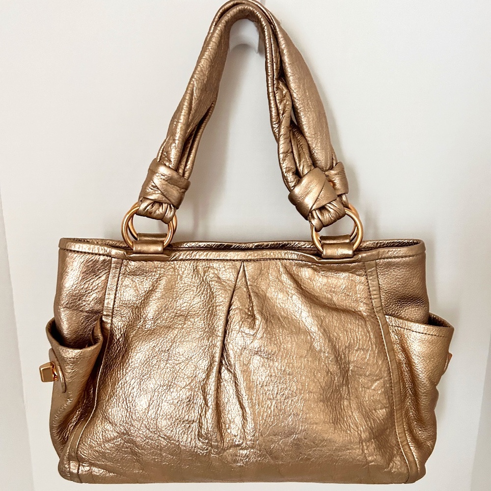 Coach Vintage Metallic RoseGold Soho Leather Handbag - Picture 2 of 6